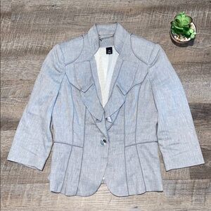 WHBM Gray Suit Jacket